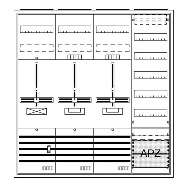STRIEBEL & JOHN Komplettschrank AP3Pkt.A472Z1S1V5A2 DA47GH